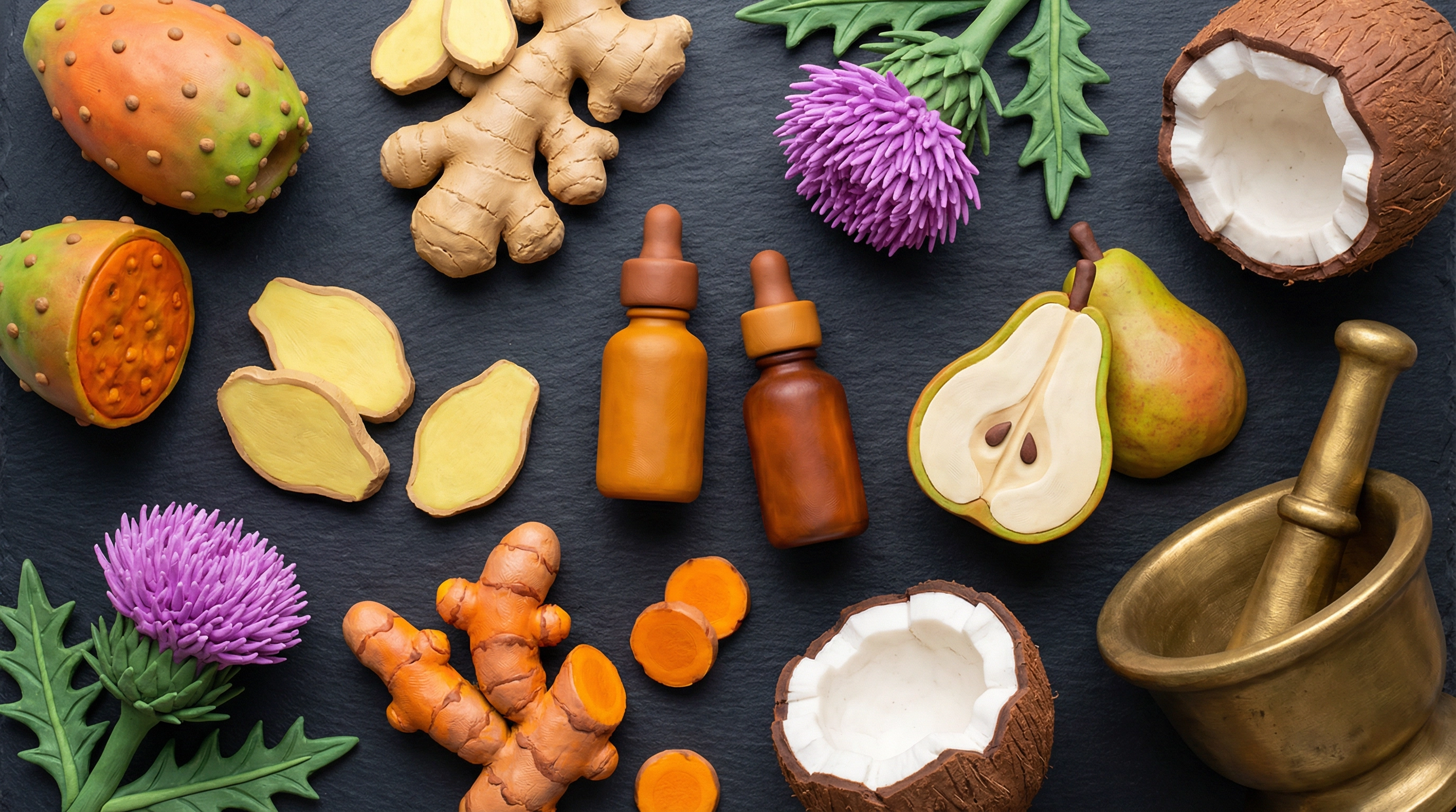 Image of herbal and natural hangover remedy supplements including milk thistle