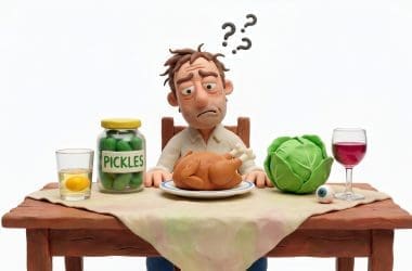 Image of hangover myths and remedies from around the world including pickle juice raw eggs and herring.